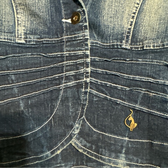 Do not buy pending for a buyer Blue Jeans Metal Cat Logo Jacket S Small T2 - Picture 4 of 5